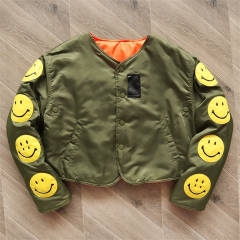 Kapital Kountry MA-1 Smile Face Vest Jacket Green