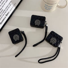 CH Leather AirPods Case Black
