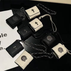 CH Leather AirPods Case Black