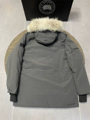 Canada G**se Down Expedition Puffer Jacket Gray YKK Zipper