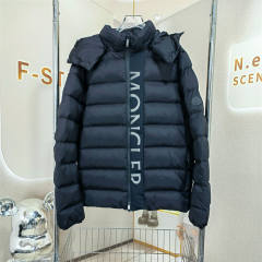 Moncler Down Puffer Jacket Black Gray
