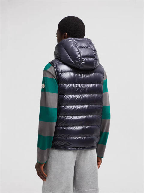Moncler 24FW Down Puffer Vest Black Navy Blue