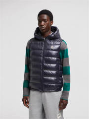 Moncler 24FW Down Puffer Vest Black Navy Blue