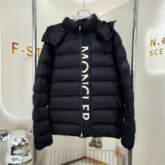 Moncler Down Puffer Jacket Black Gray