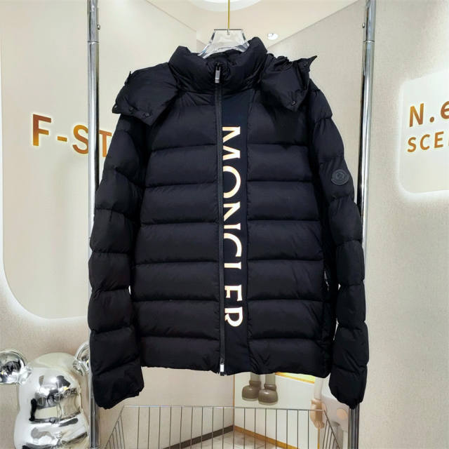 Moncler Down Puffer Jacket Black Gray