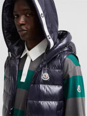 Moncler 24FW Down Puffer Vest Black Navy Blue