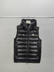 Moncler 24FW Down Puffer Vest Black Navy Blue