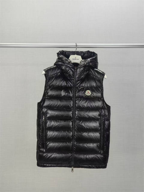 Moncler 24FW Down Puffer Vest Black Navy Blue