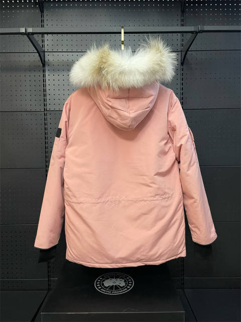 Canada G**se Down Expedition Puffer Jacket Pink YKK Zipper