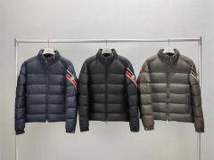 Moncler Duck Down Jacket Black/Green/Navy Blue