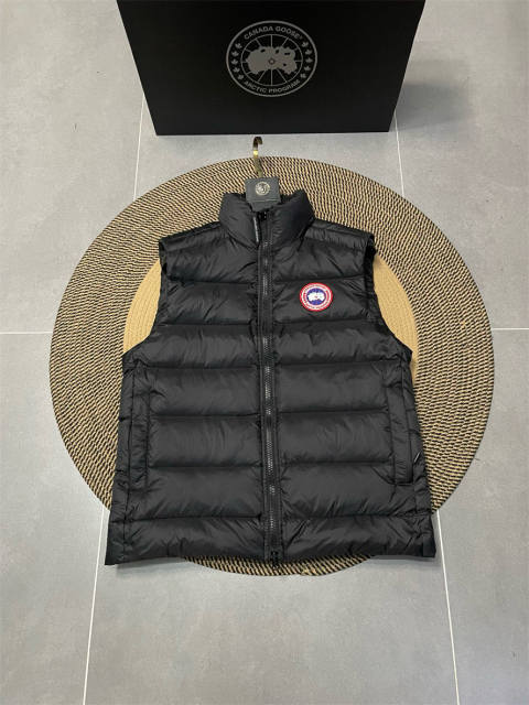 Canada Goo** 24FW Down Puffer Vest Black Navy Blue