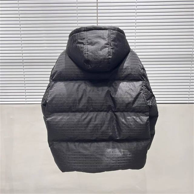 P**DA Duck Down Puffer Jacket Black Color