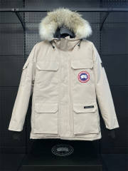 Canada G**se Down Expedition Puffer Jacket Khaki YKK Zipper