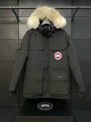 Canada G**se Down Expedition Puffer Jacket Black YKK Zipper