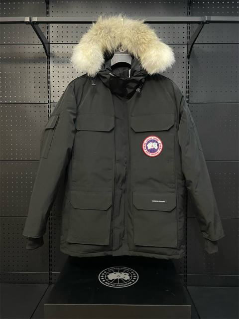 Canada G**se Down Expedition Puffer Jacket Black YKK Zipper