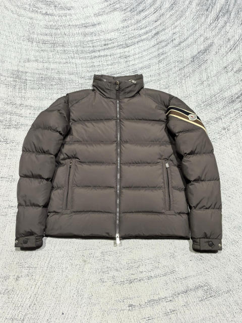 Moncler Duck Down Jacket Black/Green/Navy Blue