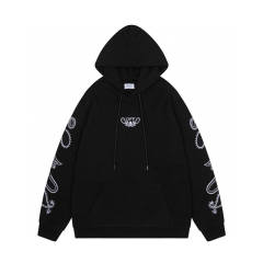 OW Classic Logo Hoodie Black White