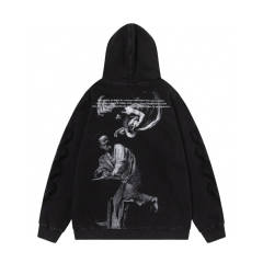 OW Oil Painting Hoodie Black