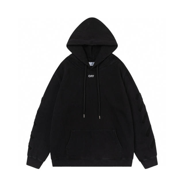 OW Oil Painting Hoodie Black