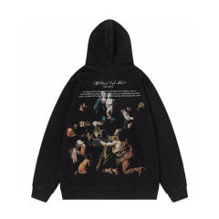 OW Oil Painting Hoodie Black