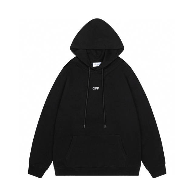 OW Classic Logo Hoodie Black White