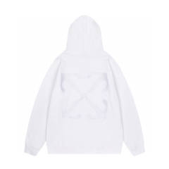 OW Classic Logo Hoodie Black White