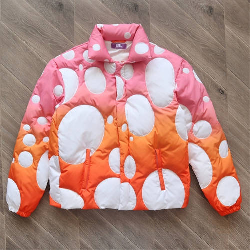 ERL Pink & Orange Circle Bomber Jacket Justin Bieber