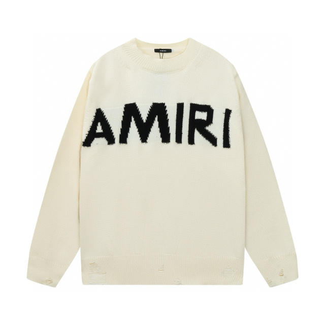 Amir* Knit Sweater Black Beige