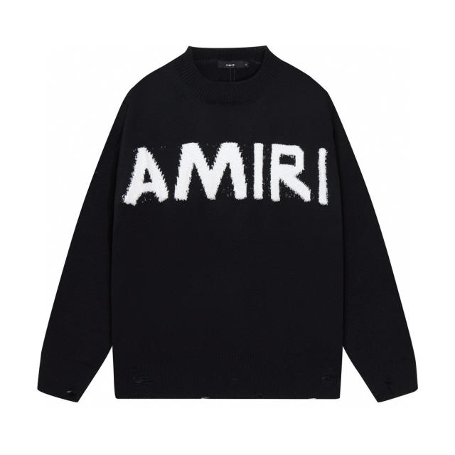 Amir* Knit Sweater Black Beige