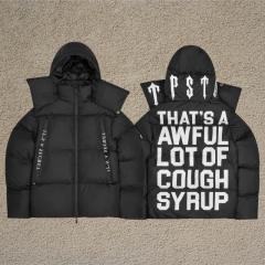 Trapstar Puffer Jacket Black Purple