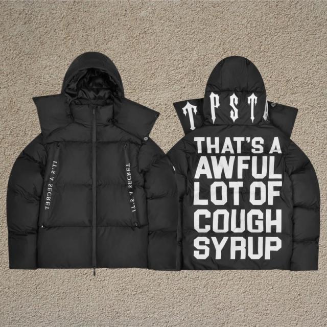 Trapstar Puffer Jacket Black Purple