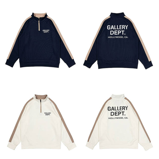 GALLERY DEPT Hollywood CA Half Zipped Sweatshirt Clean Fits