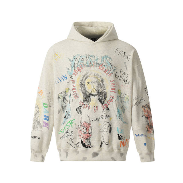 Saint Michael Distressed Hoodie