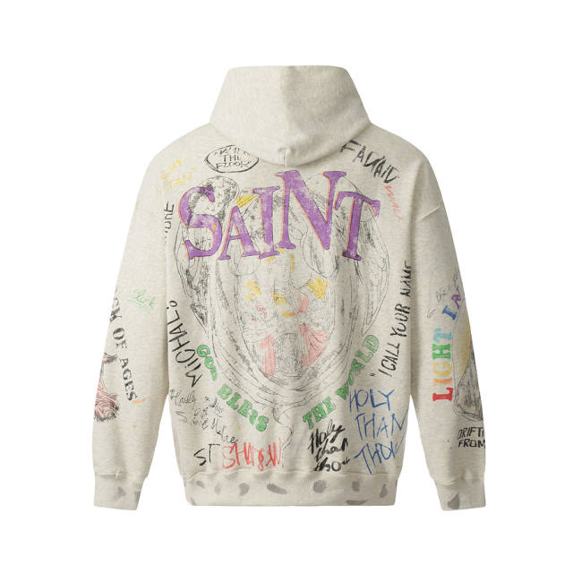 Saint Michael Distressed Hoodie