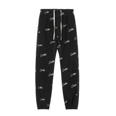 Corteiz Drill-Style Woven Track Pants - Black