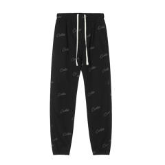 Corteiz Drill-Style Woven Track Pants - Black