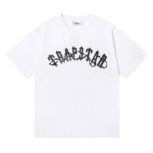 Trapstar BARBED WIRE AOW TEE T-SHIRT BLACK WHITE
