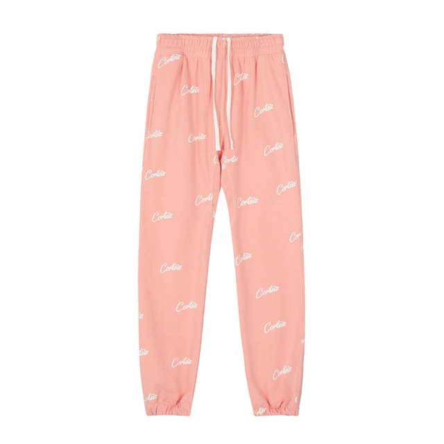 Corteiz Drill-Style Woven Track Pants - Black