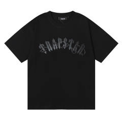 Trapstar BARBED WIRE AOW TEE T-SHIRT BLACK WHITE