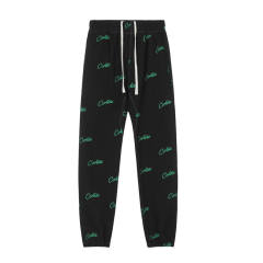 Corteiz Drill-Style Woven Track Pants - Black