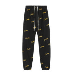 Corteiz Drill-Style Woven Track Pants - Black