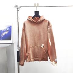 1:1 Wuality Gallery Dept Brown White Spotted Aged Hoodie