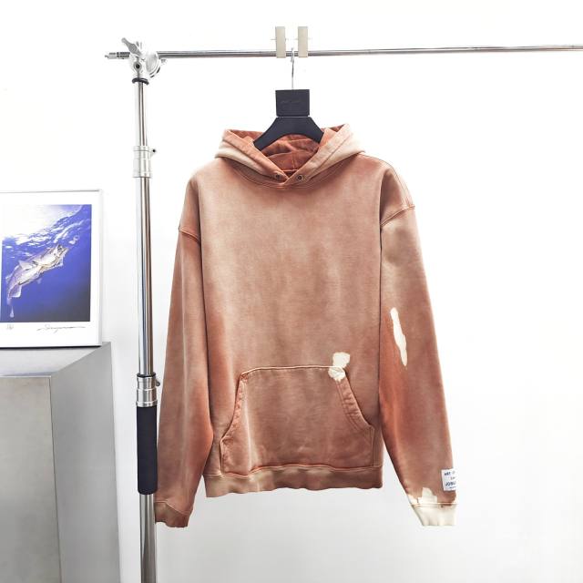 1:1 Wuality Gallery Dept Brown White Spotted Aged Hoodie