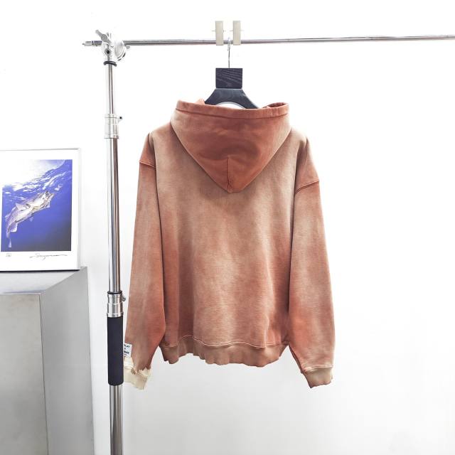 1:1 Wuality Gallery Dept Brown White Spotted Aged Hoodie