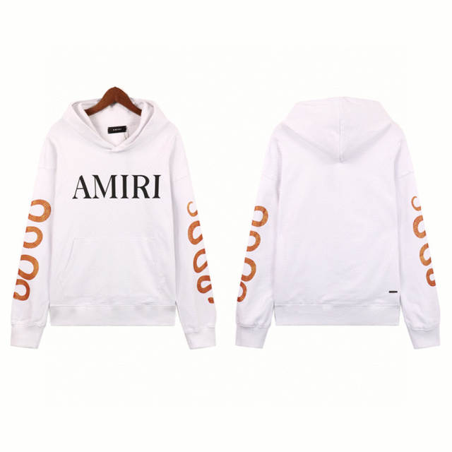 Snake Sleeve Classic Logo Hoodie (White/Black)