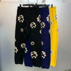 Denim Tears x CPFM Cactus Tears Flower Logo Hoodie Black Yellow Blue
