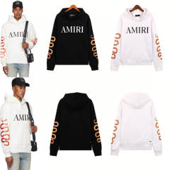 Snake Sleeve Classic Logo Hoodie (White/Black)