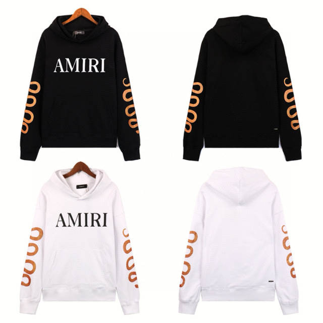 Snake Sleeve Classic Logo Hoodie (White/Black)