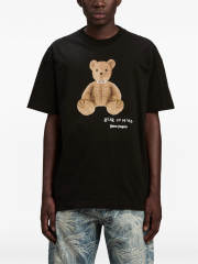 Palm Angels 24SS Bear T-Shirt Blue Black Beige