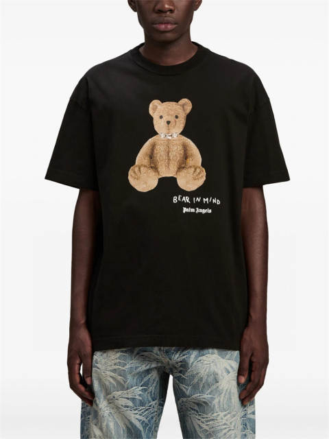 Palm Angels 24SS Bear T-Shirt Blue Black Beige